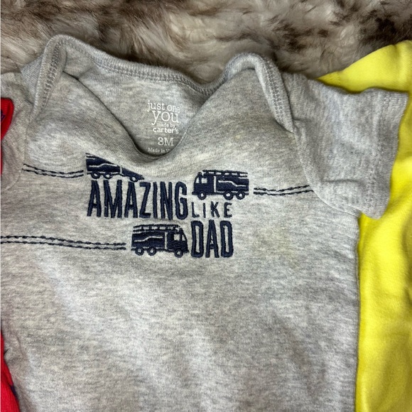 Baby Boy 3-Piece Onesie Set: Fun Graphics and Polo Shirt - Picture 3 of 4